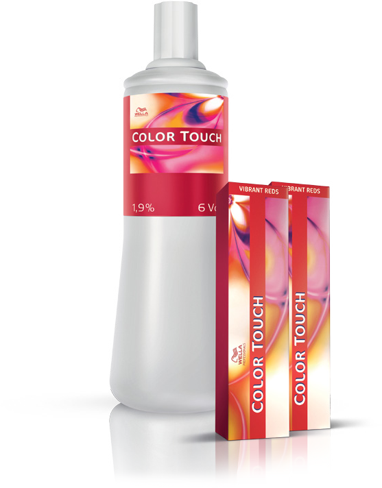 Color Touch — флакон эмульсии и коробки с краской